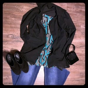 NWOT Black Waterfall Jacket